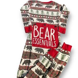 Lazy One Pajama Bear Essentials Kids Sz 6 Long Johns 1 Pc PJ Flapjack Pyjama